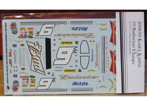 # 9 Budweiser Kasey Kahne 2008/09 Dodge JWTBM